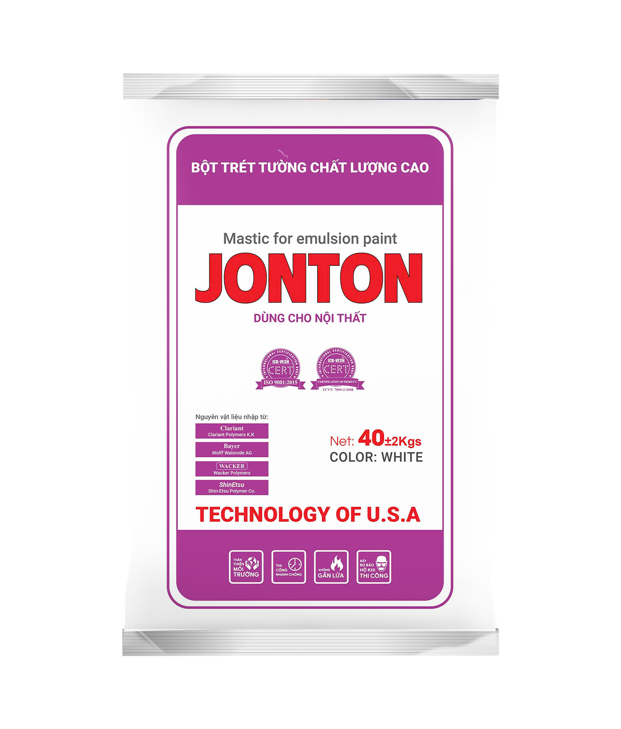 Jonton bột trét tường nội thất 1 jonton bot tret tuong noi that jonton bot tret tuong noi that 40kg png
