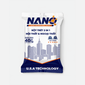 Nano bột trét 2 in 1 nội thất và ngoại thất