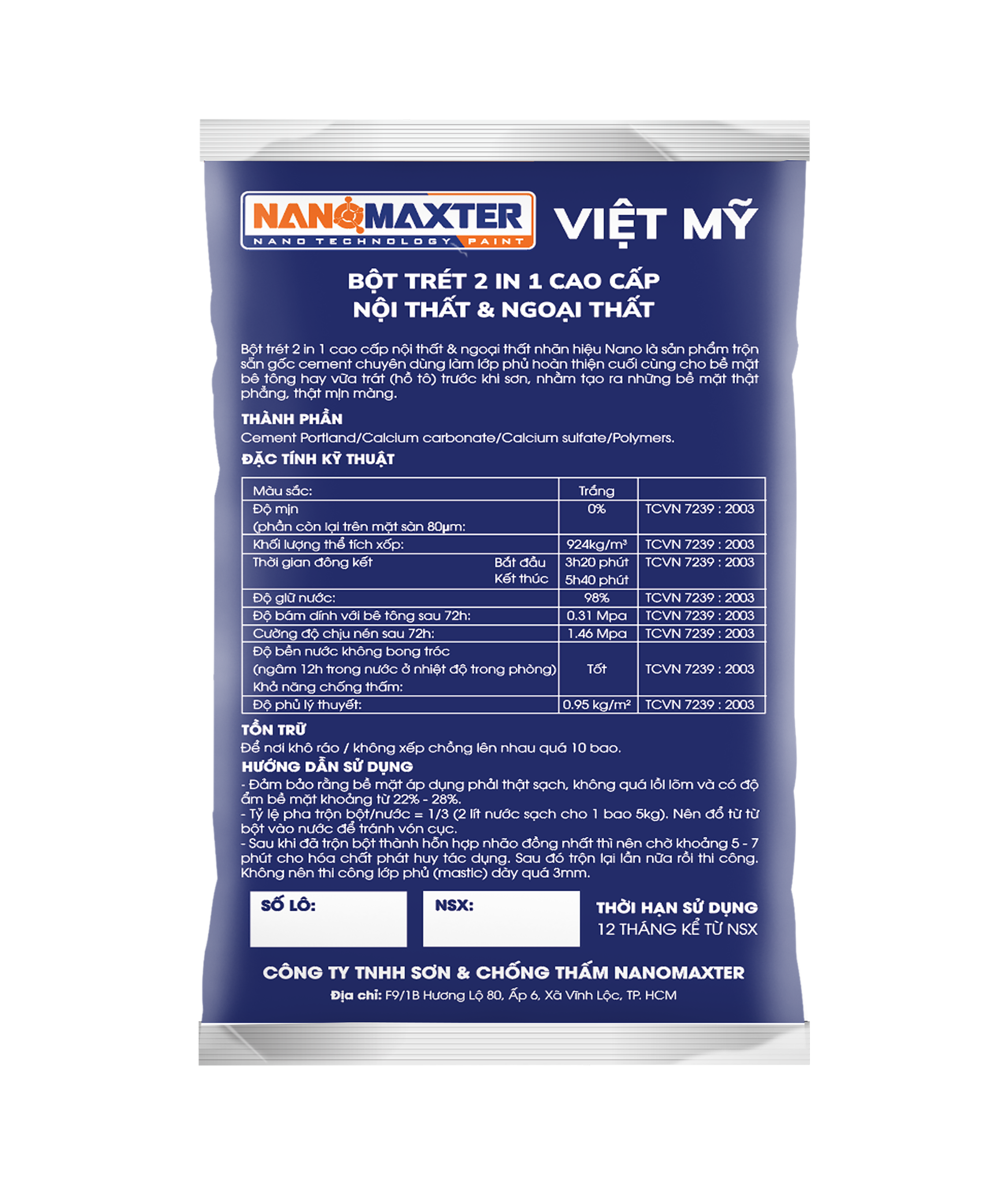 Việt Mỹ bột trét 2 in 1 cao cấp nội thất và ngoại thất 2 viet my bot tret 2 in 1 cao cap noi that va ngoai that viet my bot tret 2 in 1 cao cap noi that va ngoai that mat sau png