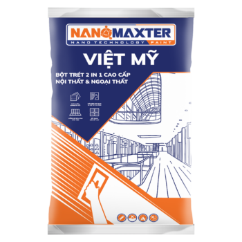 Việt Mỹ bột trét 2 in 1 cao cấp nội thất và ngoại thất