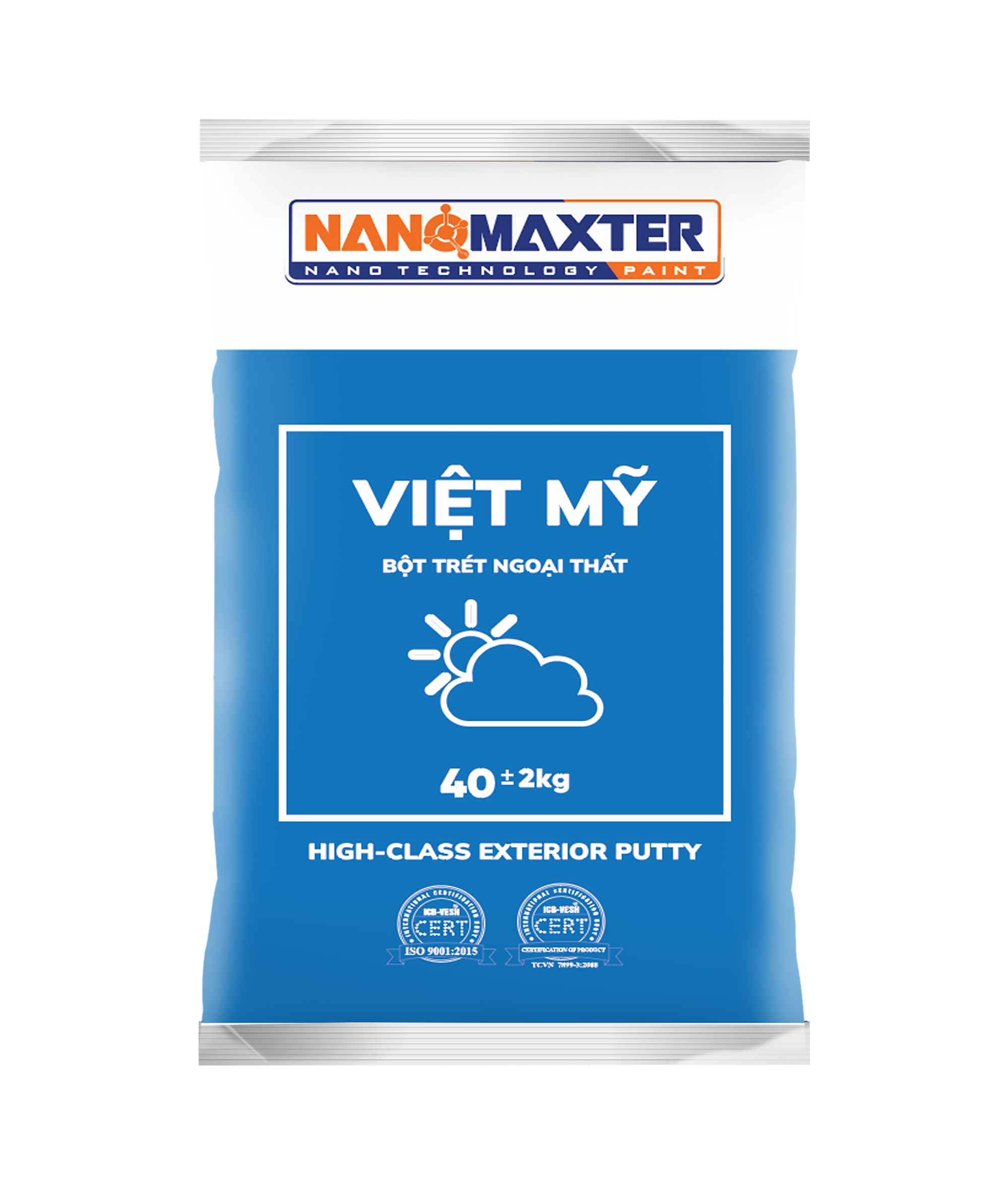 Việt Mỹ bột trét ngoại thất 1 viet my bot tret ngoai that viet my bot tret ngoai that 40kg png