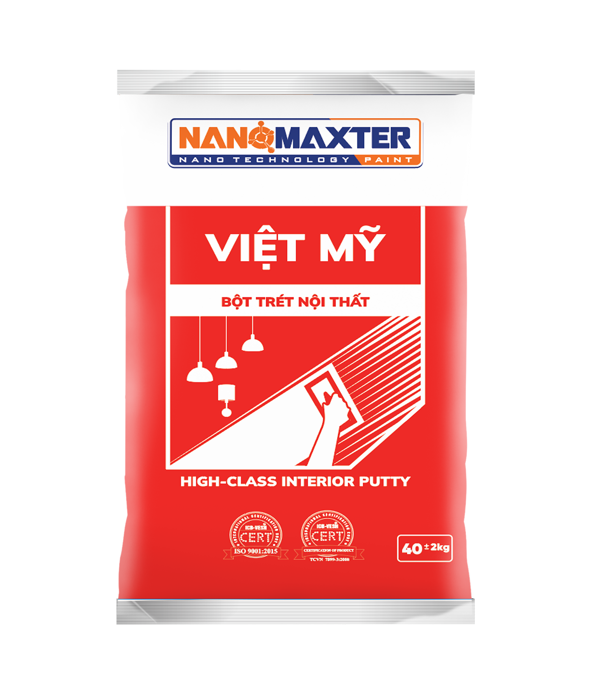 Việt Mỹ bột trét nội thất 1 viet my bot tret noi that viet my bot tret noi that 40kg png